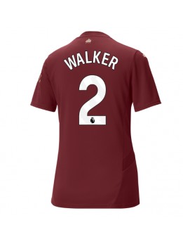 Manchester City Kyle Walker #2 Zenski Rezervni Dres 2024-25 Kratak Rukavima